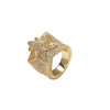 Big Star Cz Diamond Ring Gold / 8