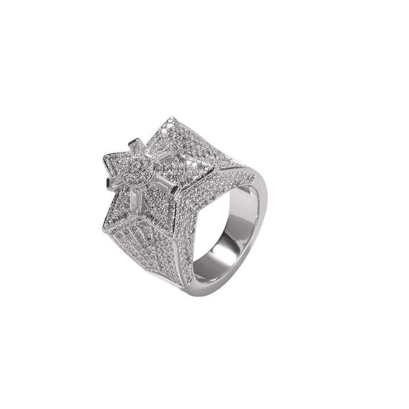 Big Star Cz Diamond Ring Silver / 8