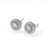 Premium Cz Diamond Earrings Silver