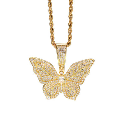 Bust-Down Butterfly Pendant
