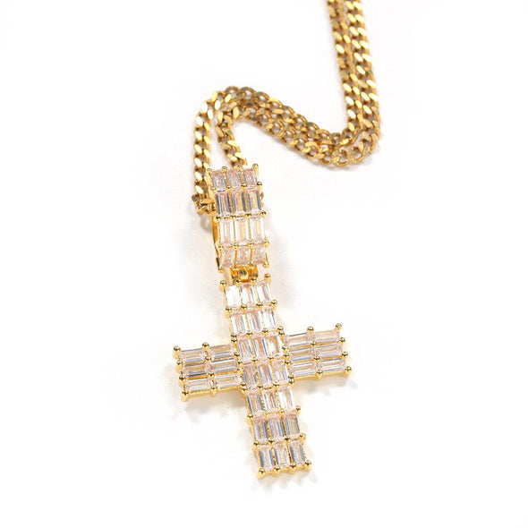 Bust-Down Small Cross Pendant