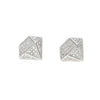 Big Diamond Earrings Silver