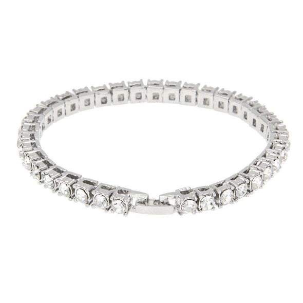 5Mm Diamond Tennis Bracelet White Gold / 8Inch