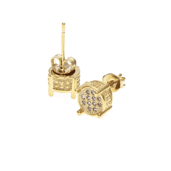 Limited Stock | Rouded Diamond Earrings Gold