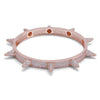 Spike Bangle Bracelet Rose Gold